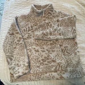 American Eagle 1/4 Zip Plush Pullover